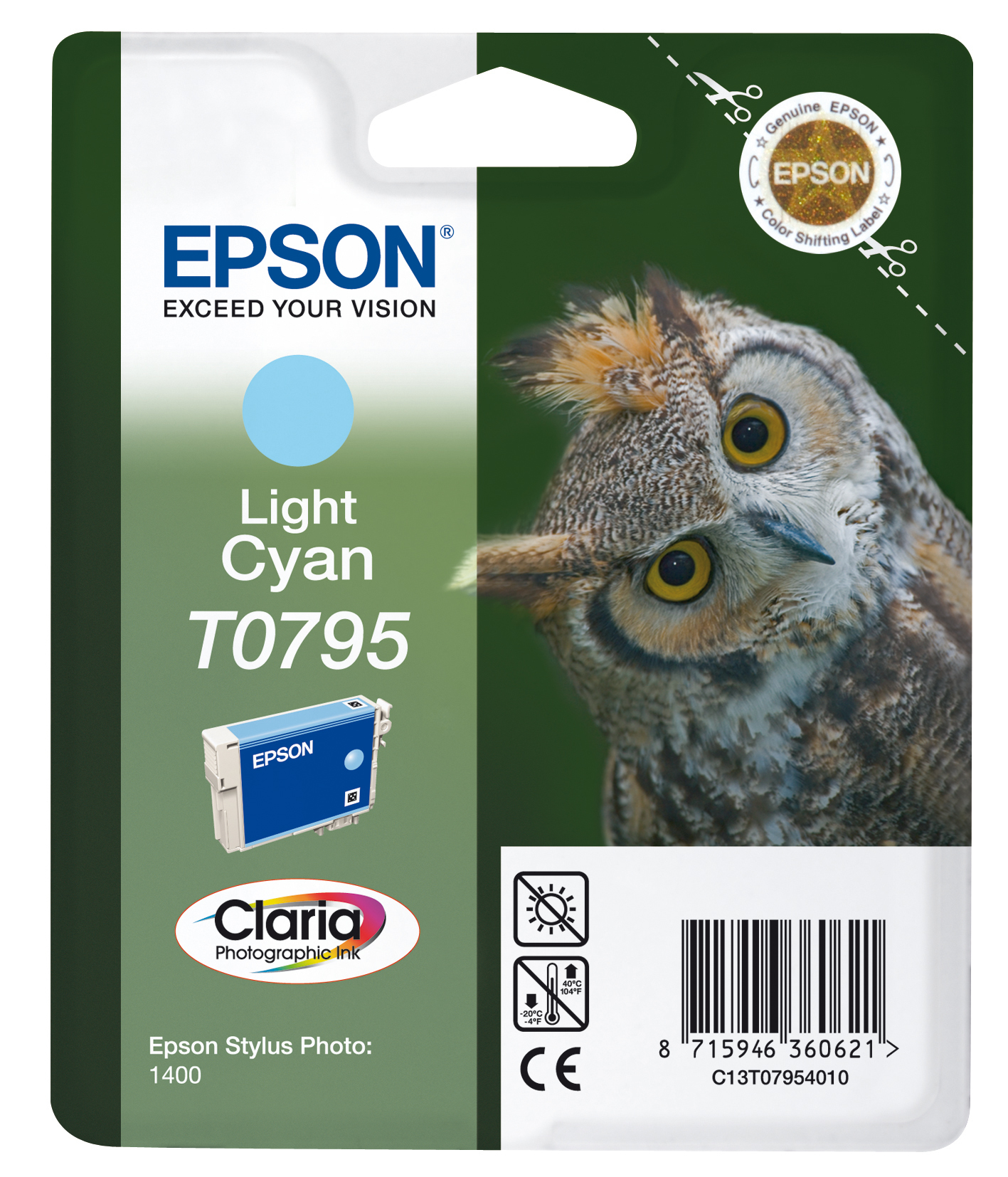 EPSON T0795 inktcartridge licht cyaan standard capacity 11ml