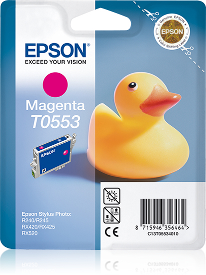 EPSON T0553 inktcartridge magenta standard capacity 8ml 290