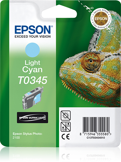 EPSON T0345 inktcartridge licht cyaan standard capacity 17ml
