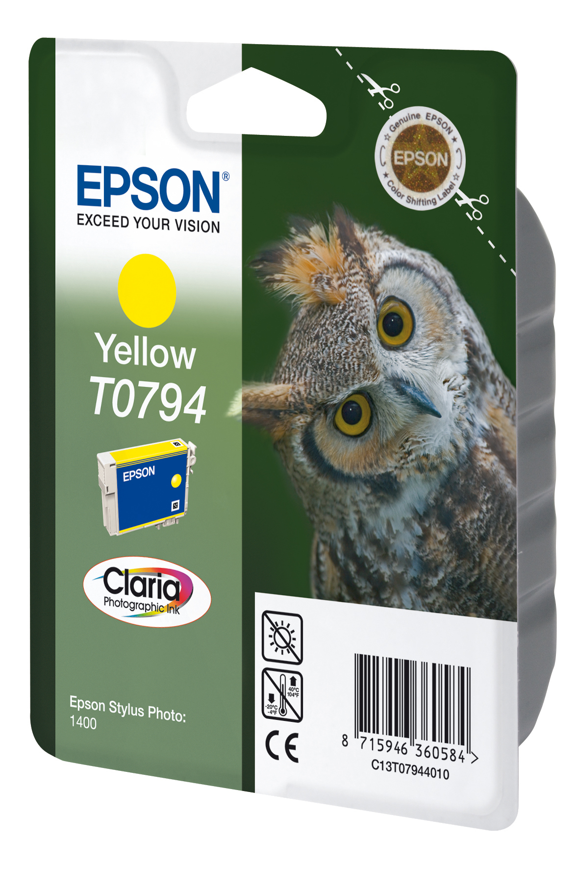 EPSON T0794 inktcartridge geel standard capacity 11ml 1-pack