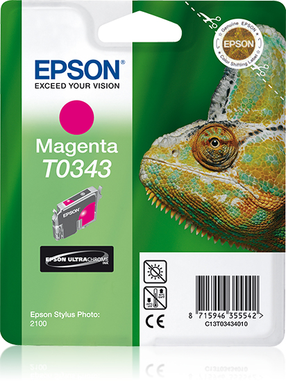 EPSON T0343 inktcartridge magenta standard capacity 17ml 440