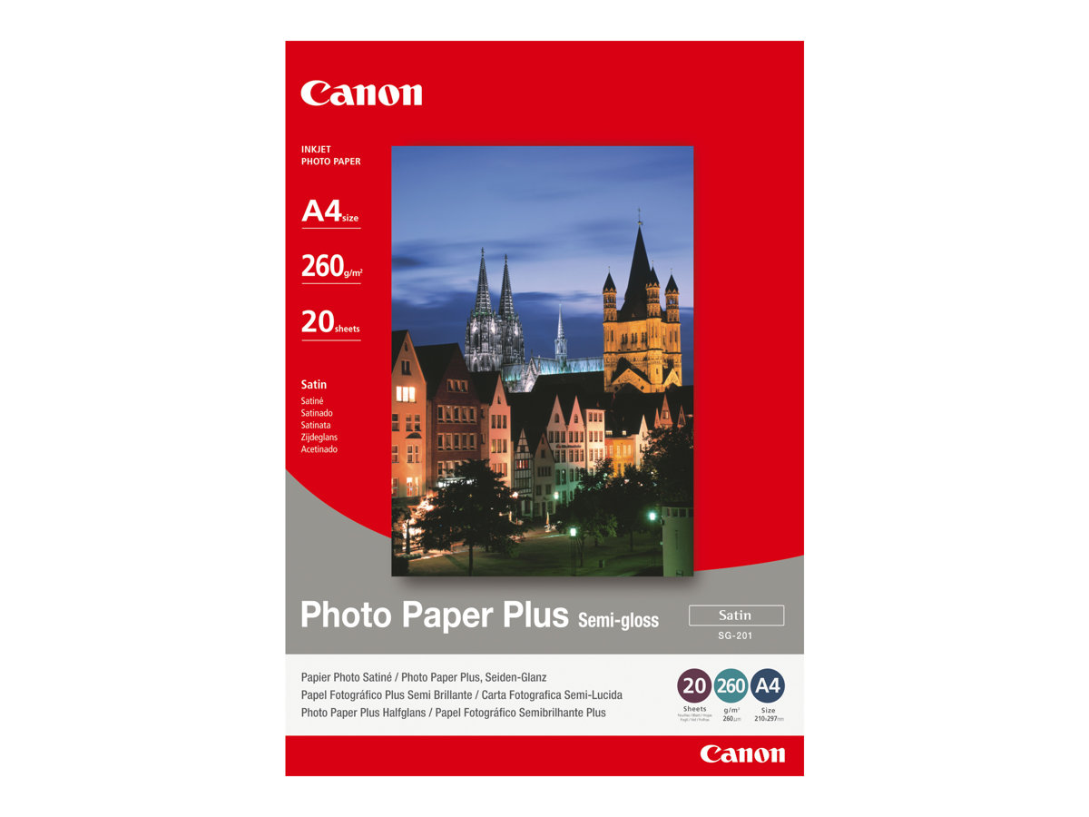 CANON SG-201 semi glossy photo paper inktjet 260g/m2 A4 20 s