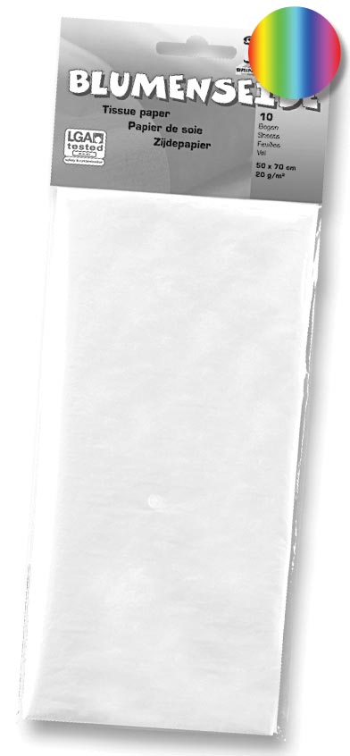 ZIJDEPAPIER 50X70CM 26V REGENB