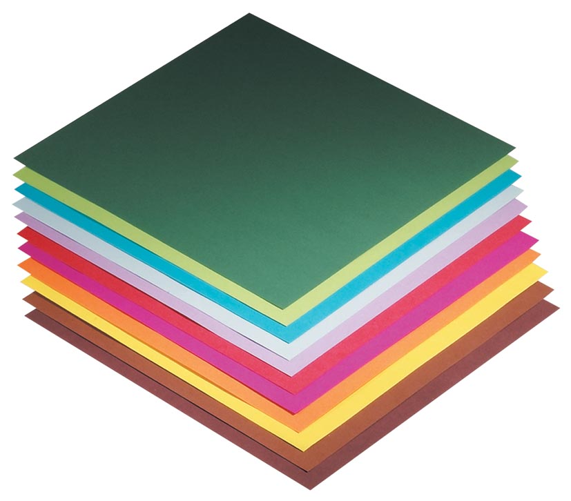 VOUWBLAADJES 13X13CM ASS PK 10