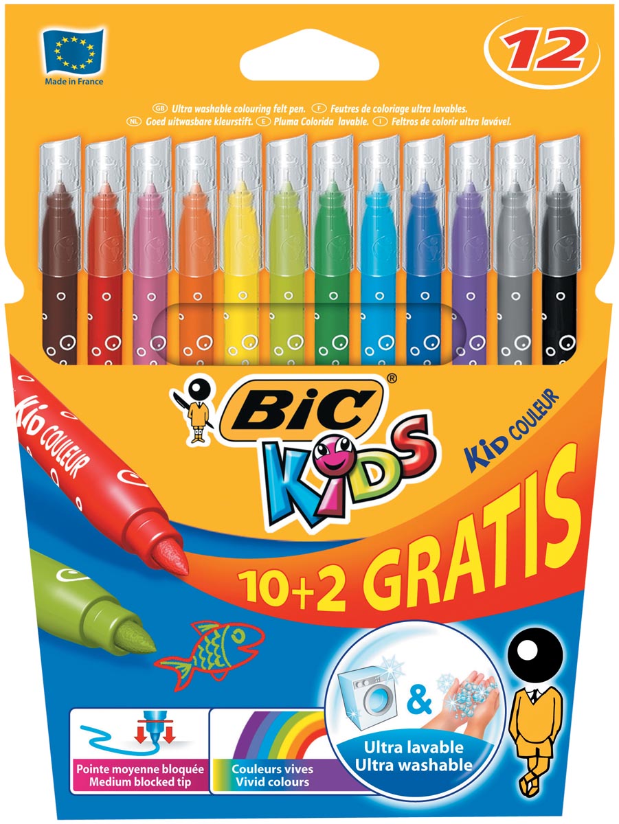 KID COULEUR VILTSTIFT ET 10+2