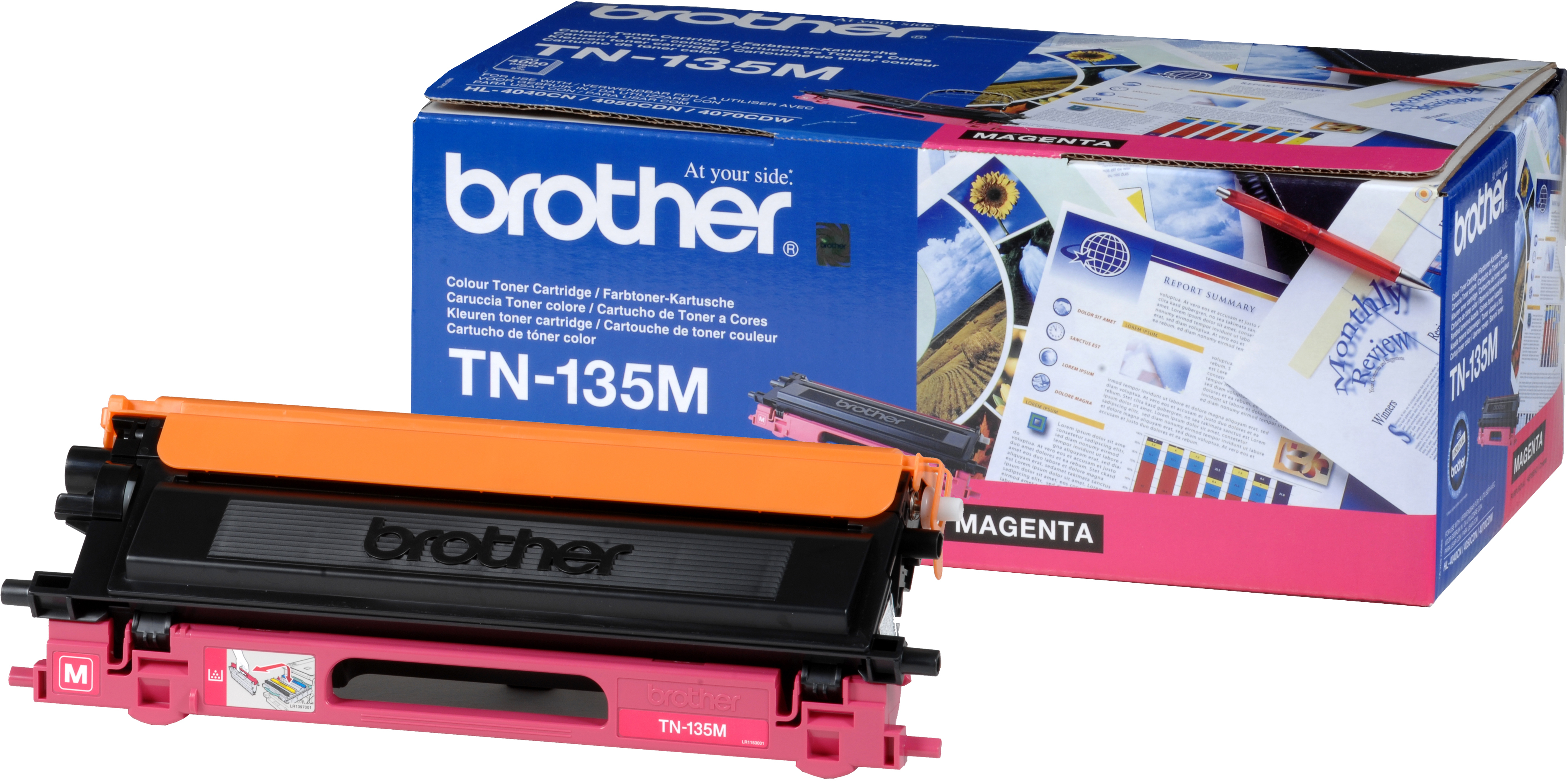 BROTHER TN-135 tonercartridge magenta high capacity 4.000 pa