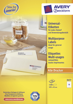 DS1400 105X41 UNIVERS ETIK