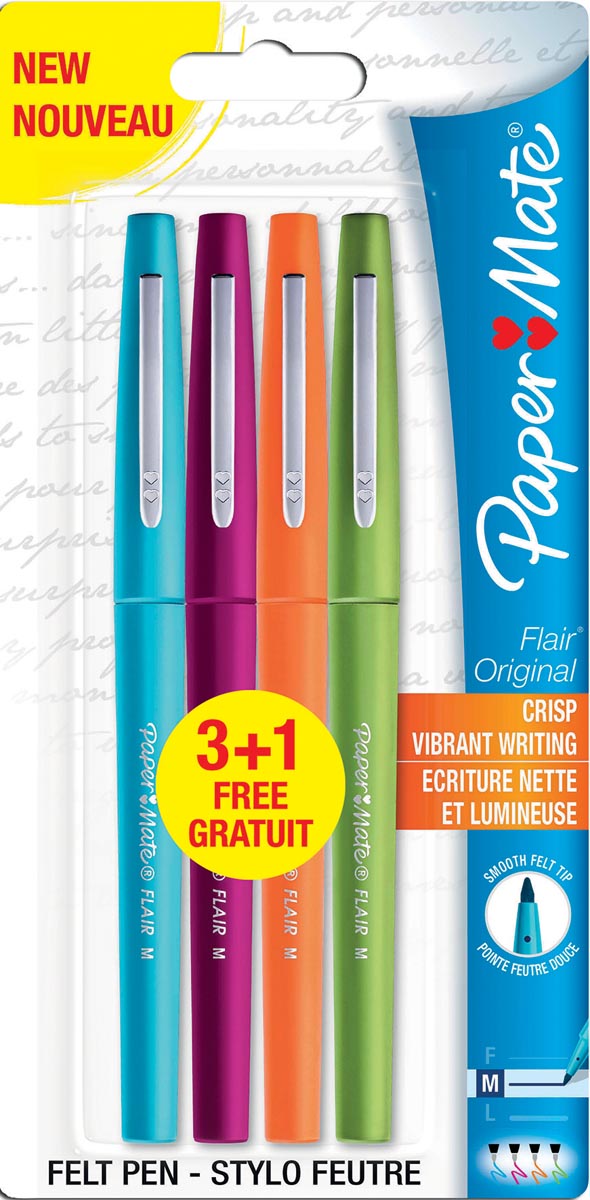 FLAIR ORIG FINELINER FUN 3+1
