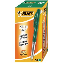 BIC M10 balpen GROEN/50ST NETTO