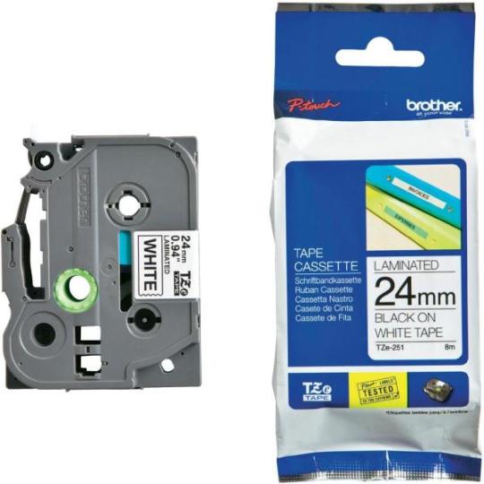 BROTHER P-Touch TZE-251CIV black on white 20-pack