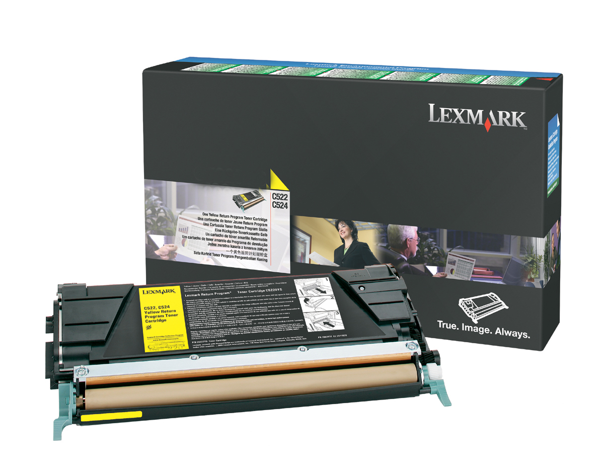 LEXMARK C52X, C53x tonercartridge geel standard capacity 3.0
