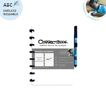 CORRECTBOOK A5 GELIJND WIT