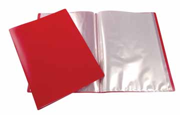 SHOWALBUM A4 40 TASSEN ROOD