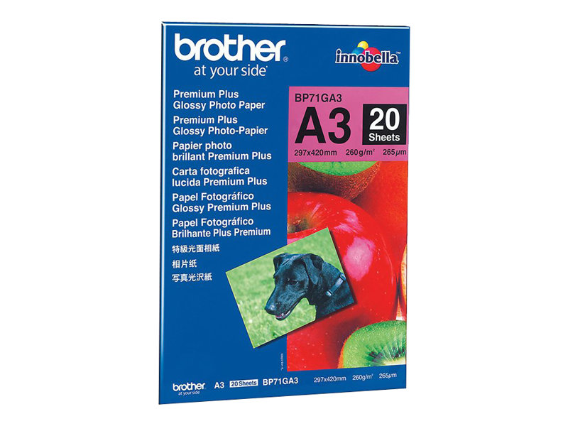 BROTHER BP-71GA3 Glossy photo inktjet 260g/m2 A3 20 sheets 1