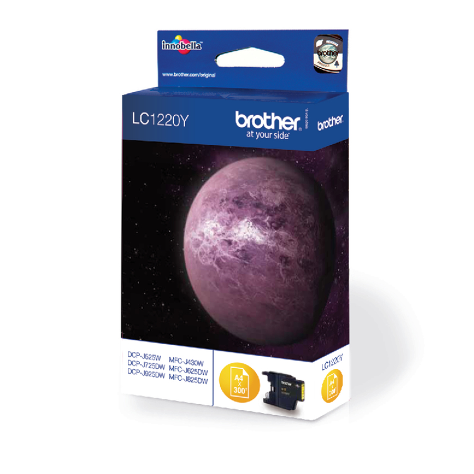 BROTHER LC-1220 inktcartridge geel standard capacity 300 pag