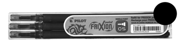 VULL FRIXION POINT 05 ZWART 3X