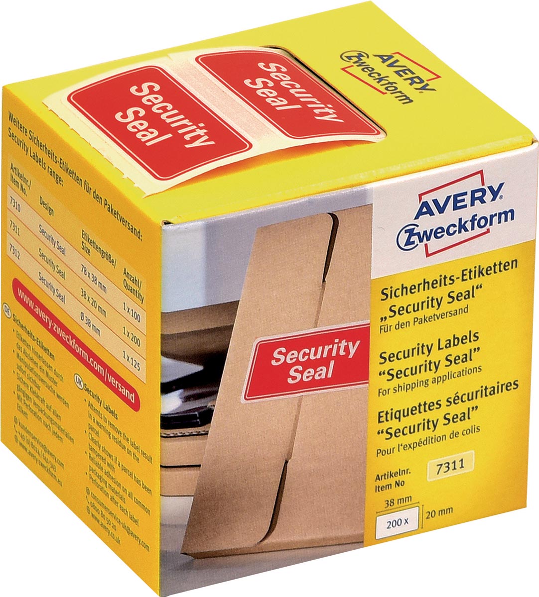 AVERY SECURITY ETIKETTEN 200ST