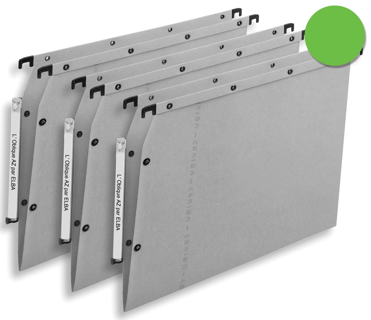 HANGMAP OBL.KAST GROEN E=330 V