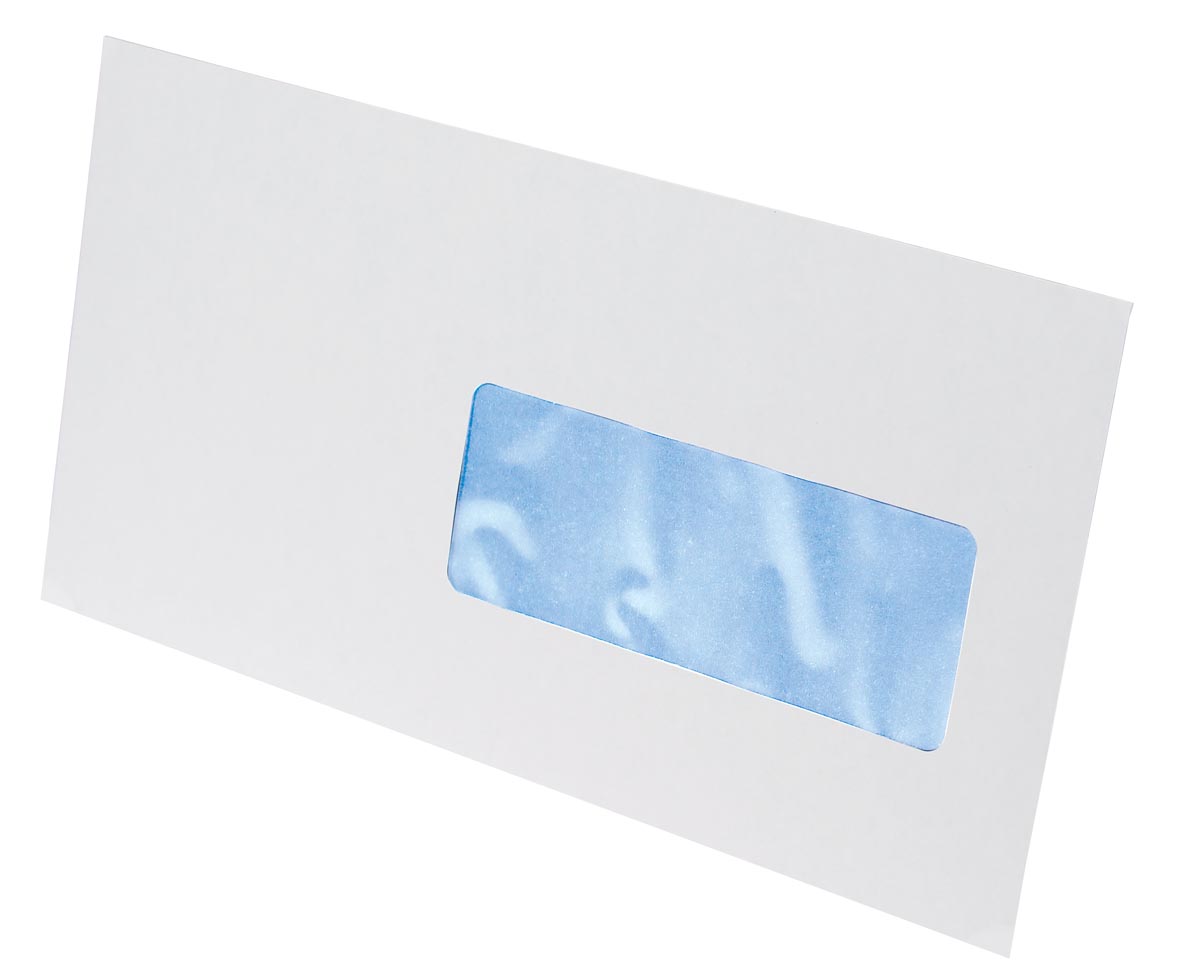 ENVELOP WIT 114X229 STRIP VENSTER R 80 500X