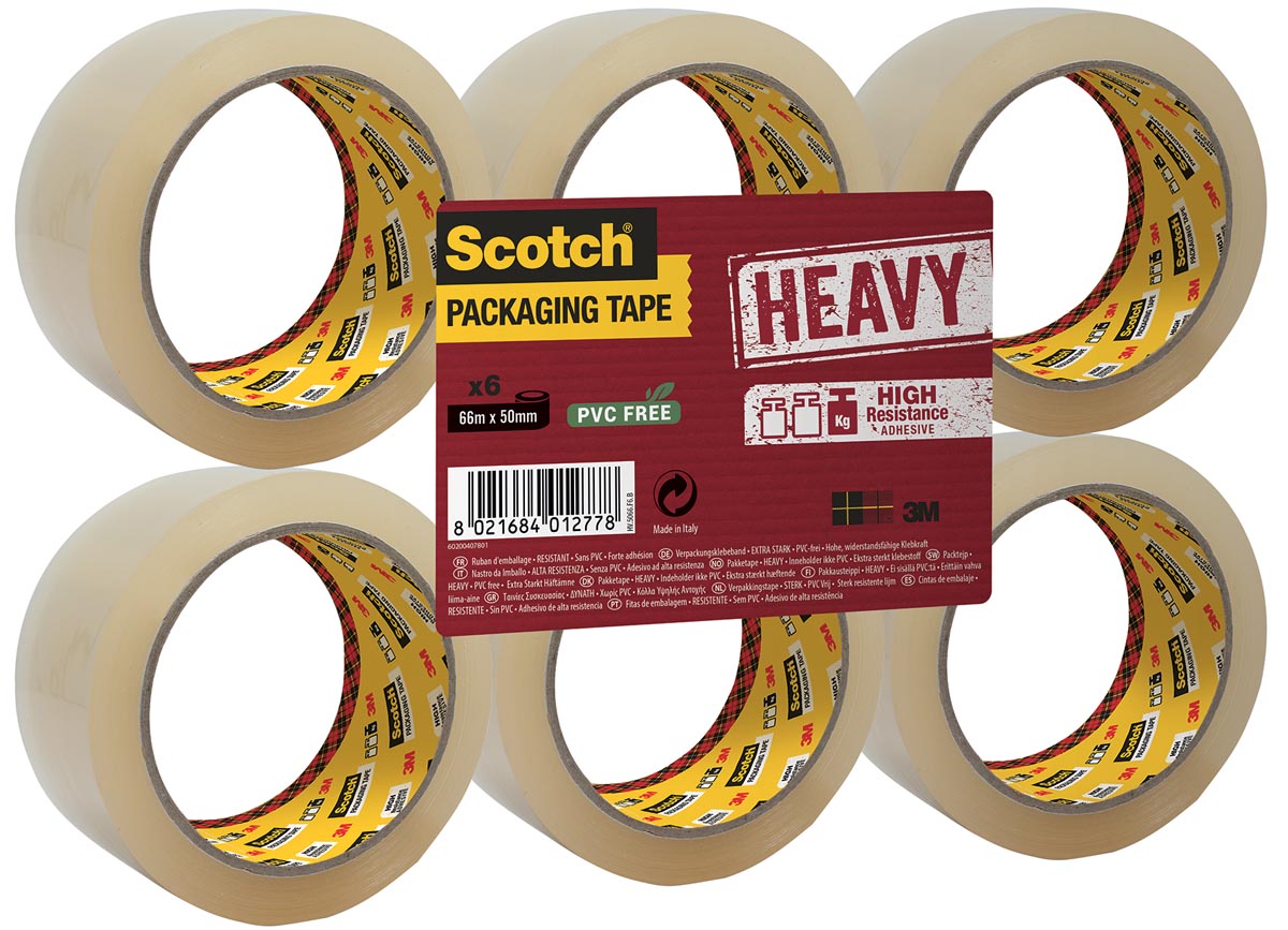 SCOTCH VERP 50X66 HEAVY TR PK6