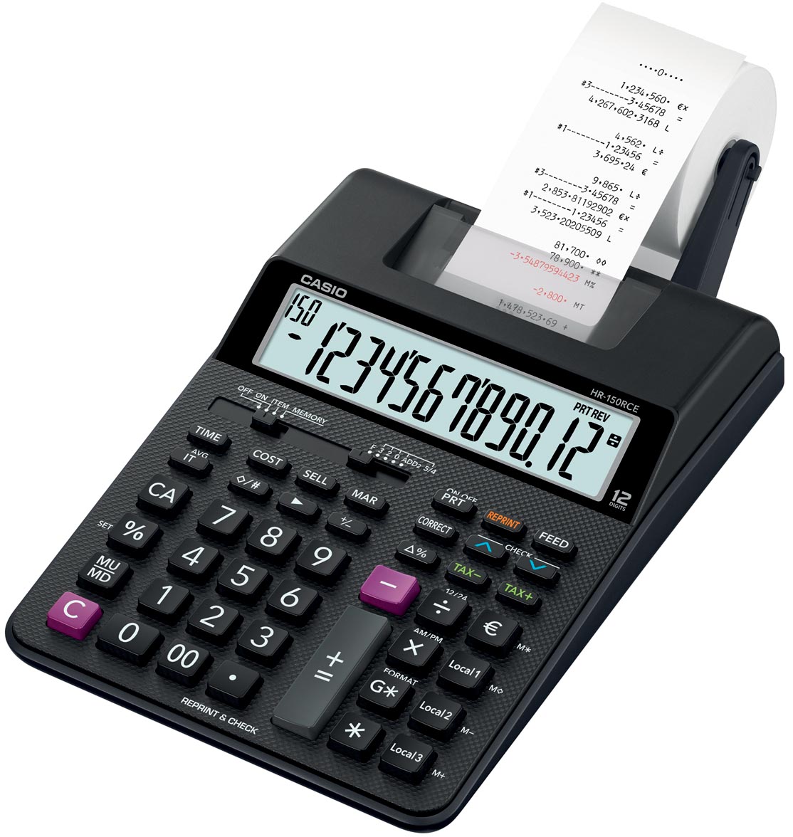 CASIO BUREAUREKENMACH HR150RCE