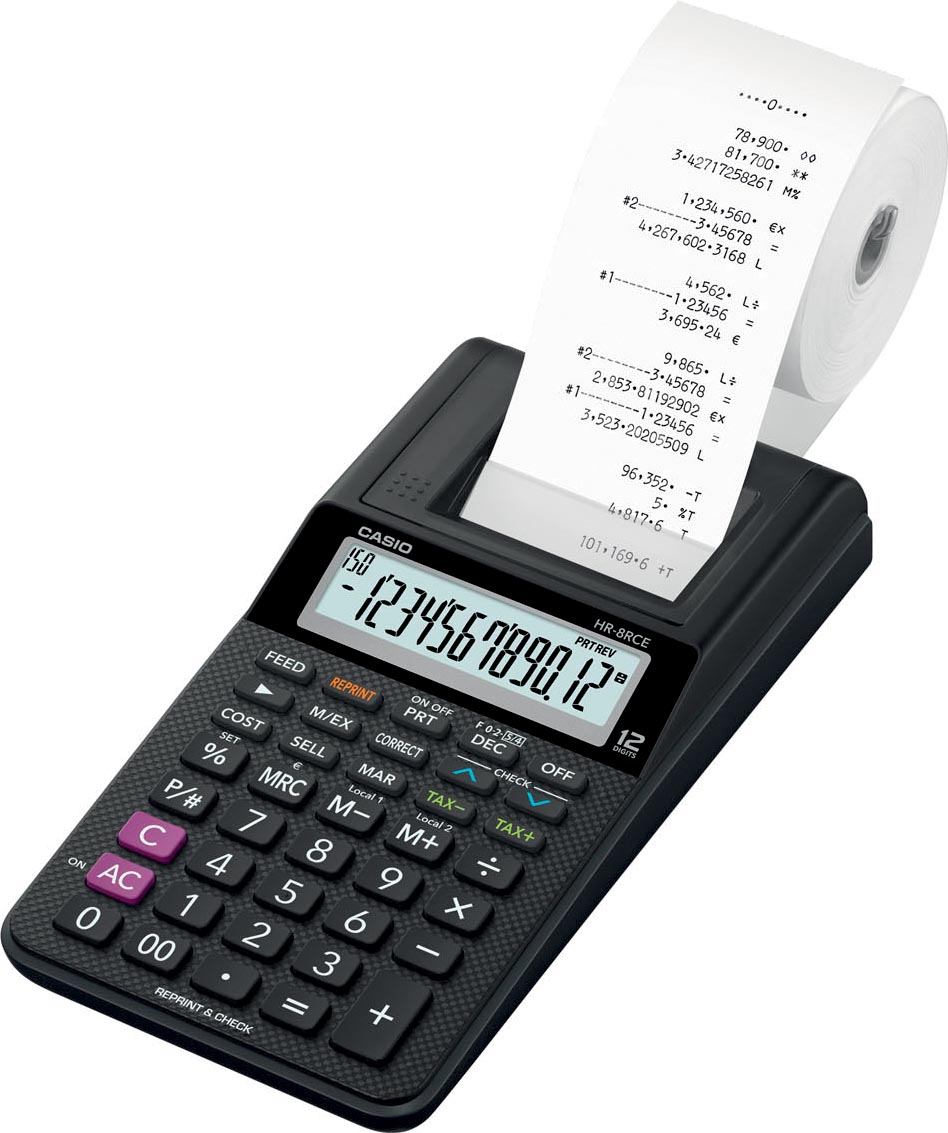 CASIO BUREAUREKENMACH HR8RCE