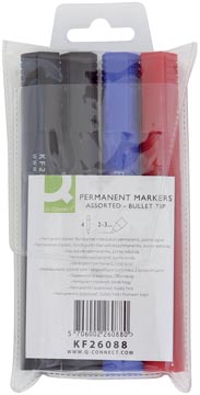 Q-CONNECT PERM MARK ASS ROND 4X