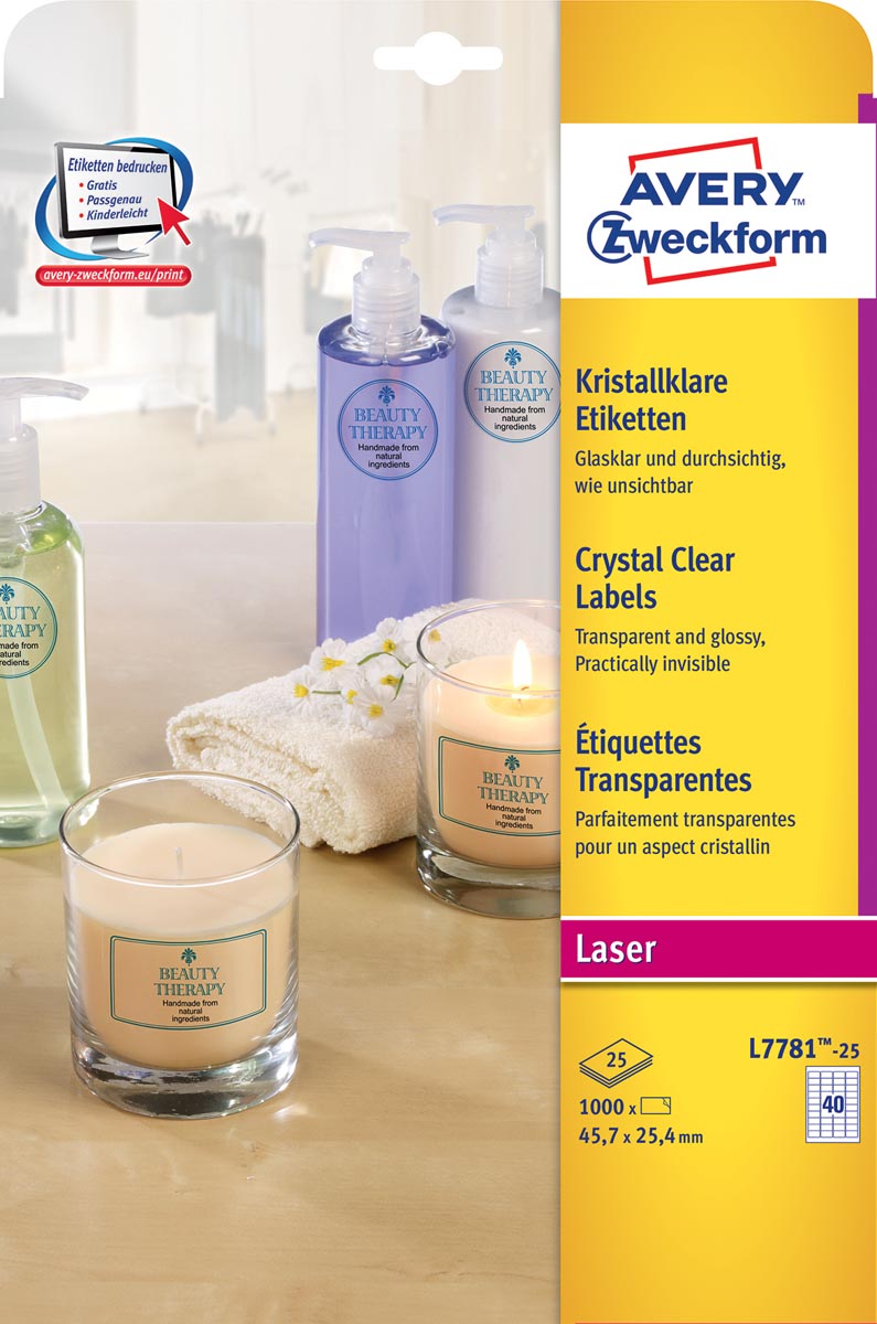 CRYSTAL ETIK 45,7X25,4 1000ST