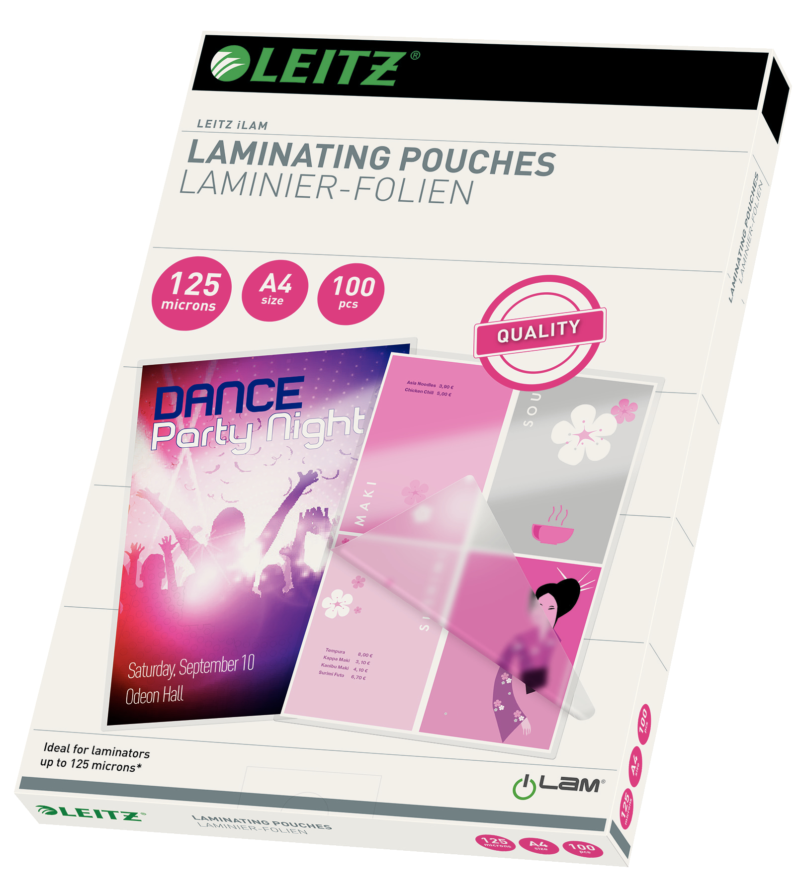 LEITZ LAMINEERETUIS EVA 2X125µ A4