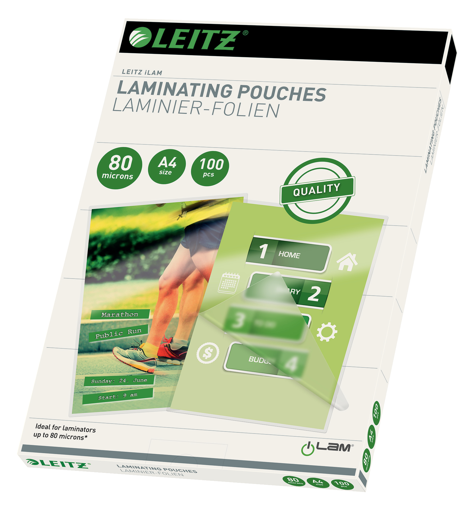 LEITZ LAMINEERETUIS EVA 2X80µ A4