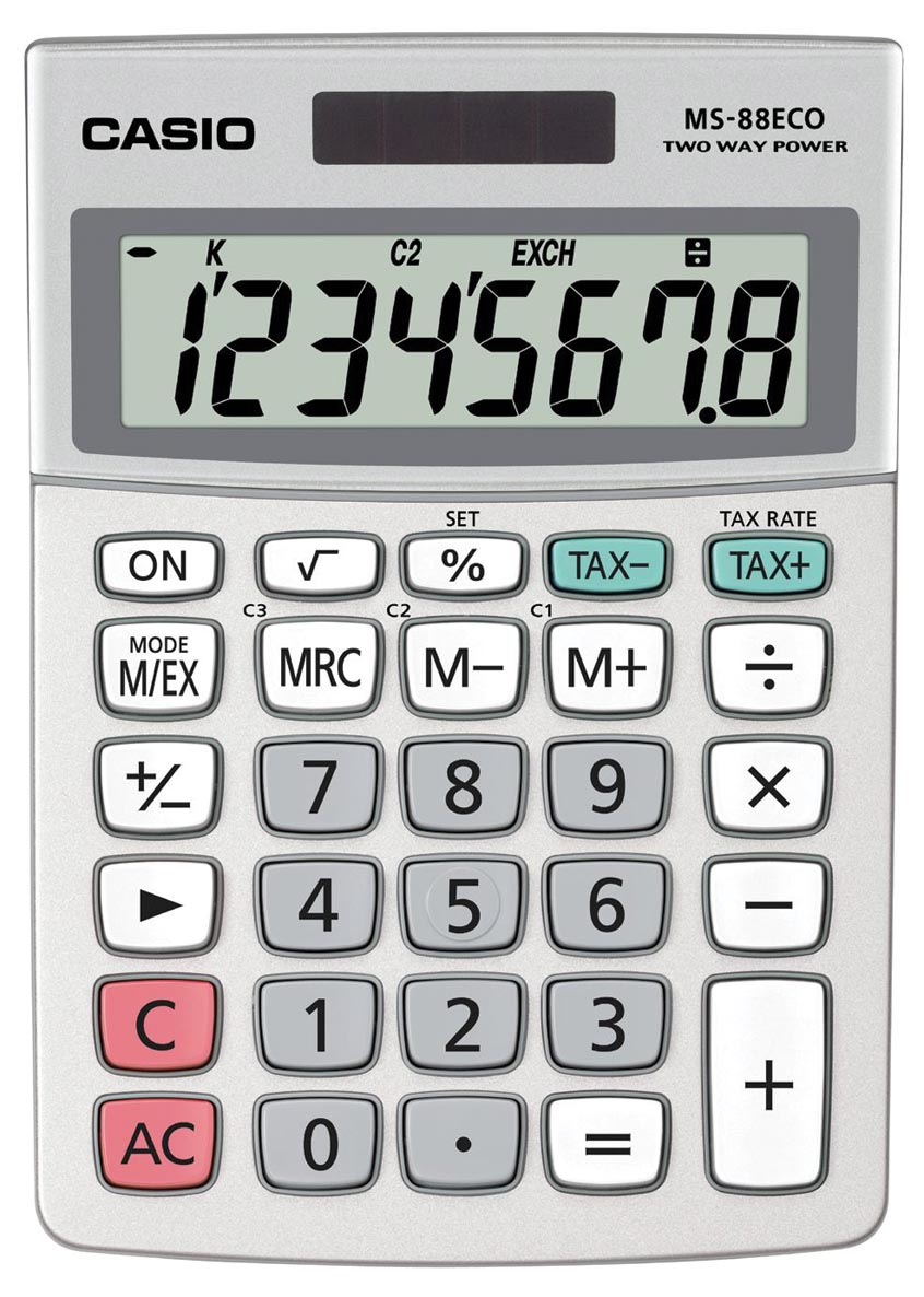 BUREAUREKENM. MS-88ECO CASIO