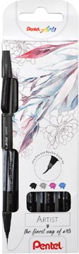 PENTEL BRUSHPEN ARTIST ET4 ASS