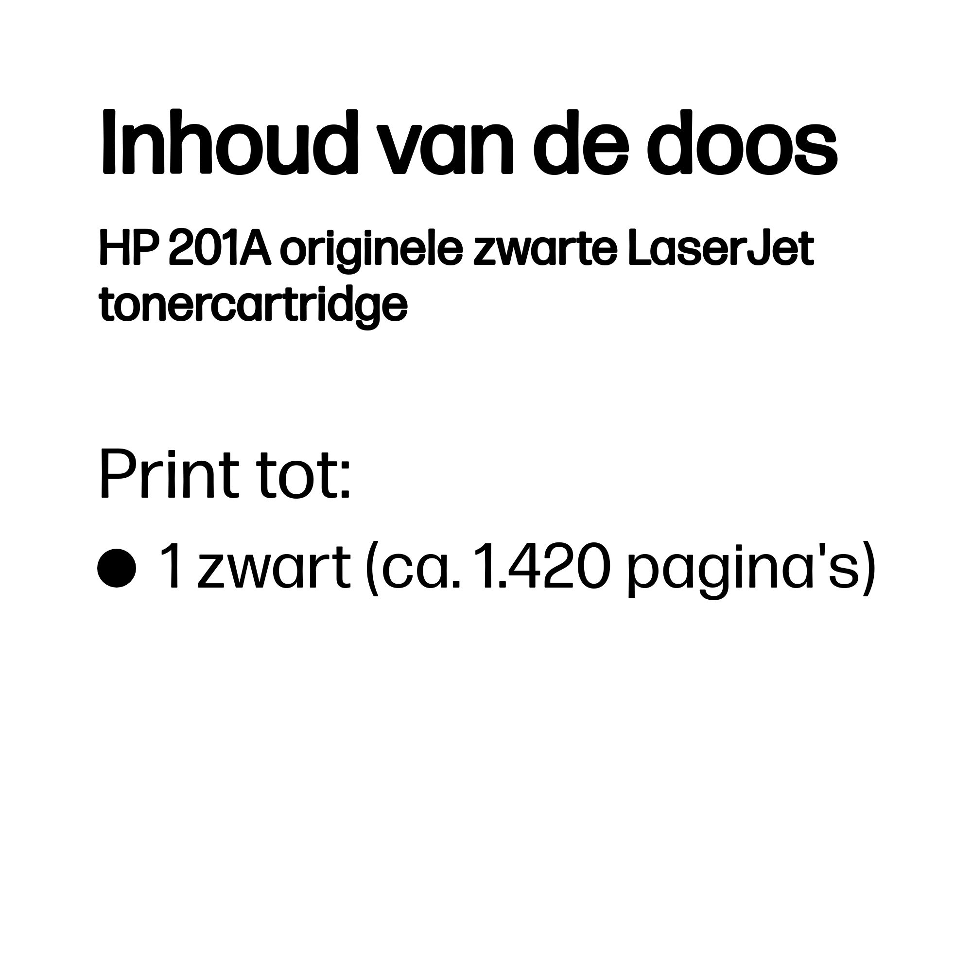 HP 201A original Toner cartridge CF400A black 1.420 pages st