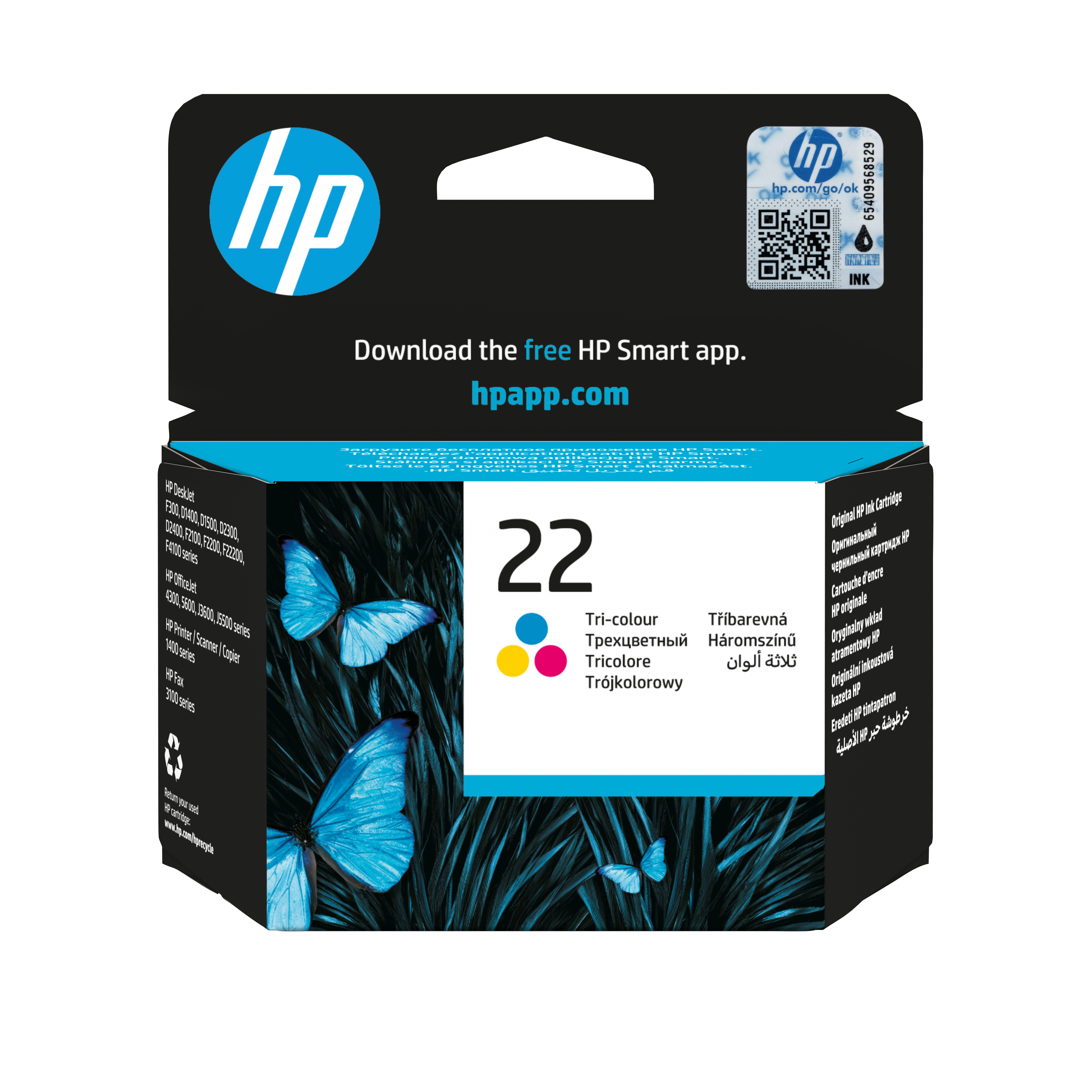 HP 22 original Ink cartridge C9352AE UUS tri-colour standard