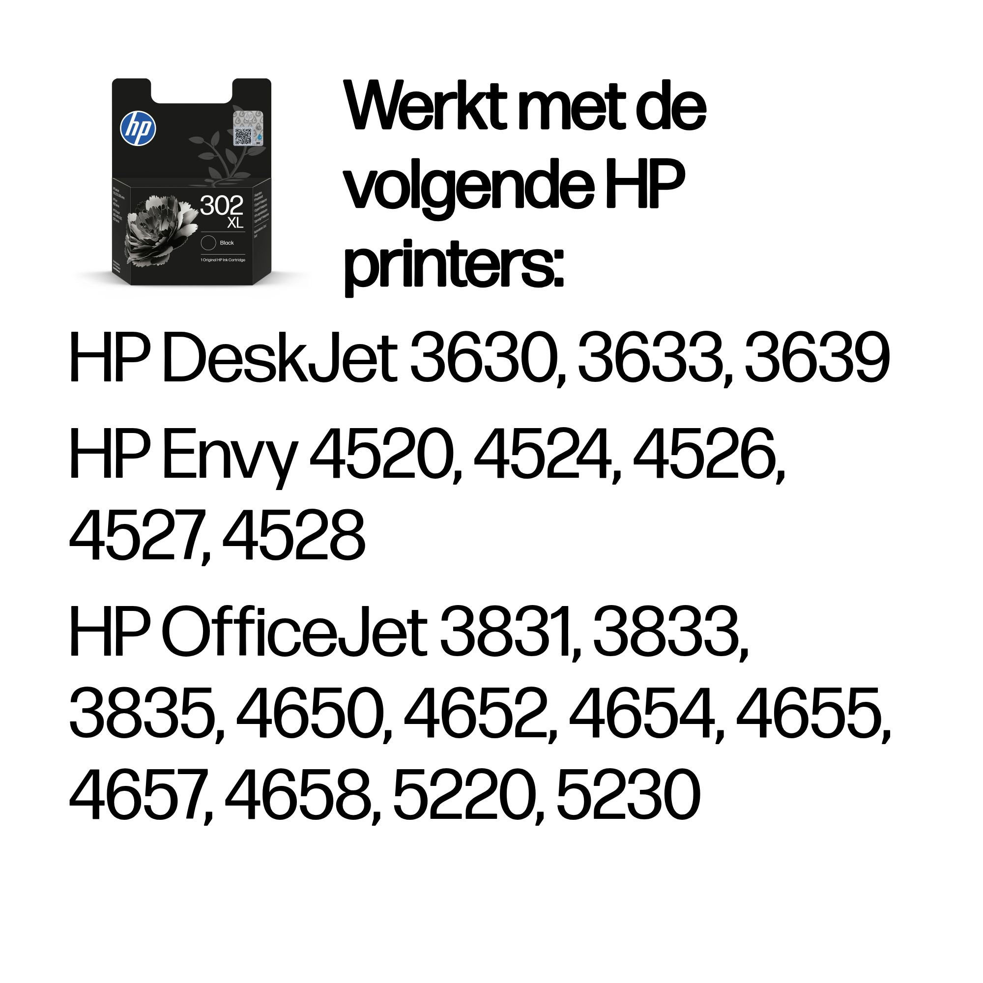 HP 302XL original Ink cartridge F6U68AE UUS black