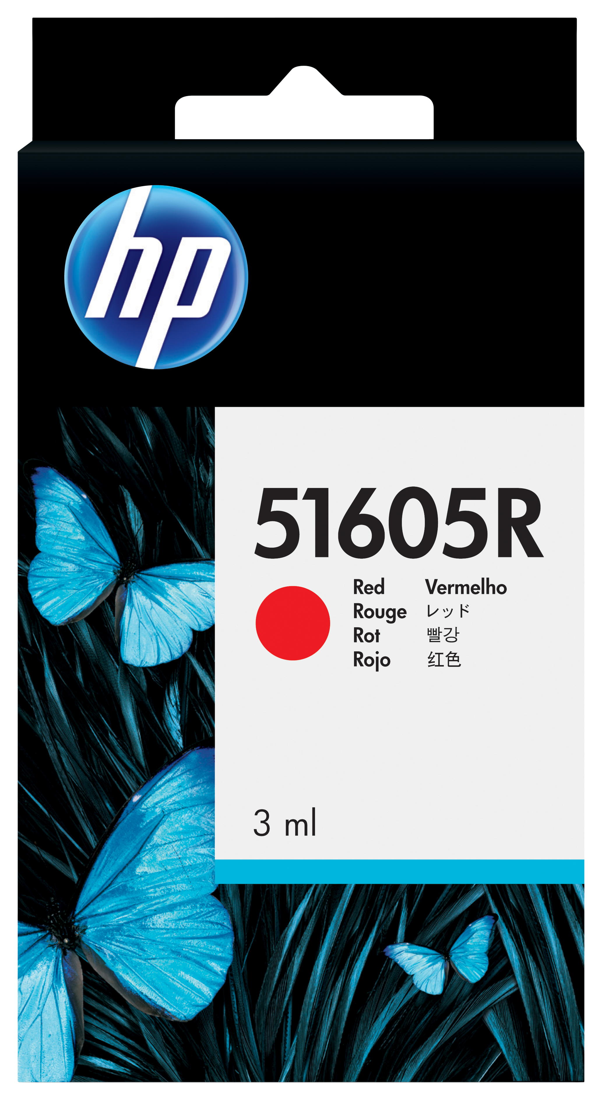 HP 51605R original Ink cartridge red standard capacity 1-pac