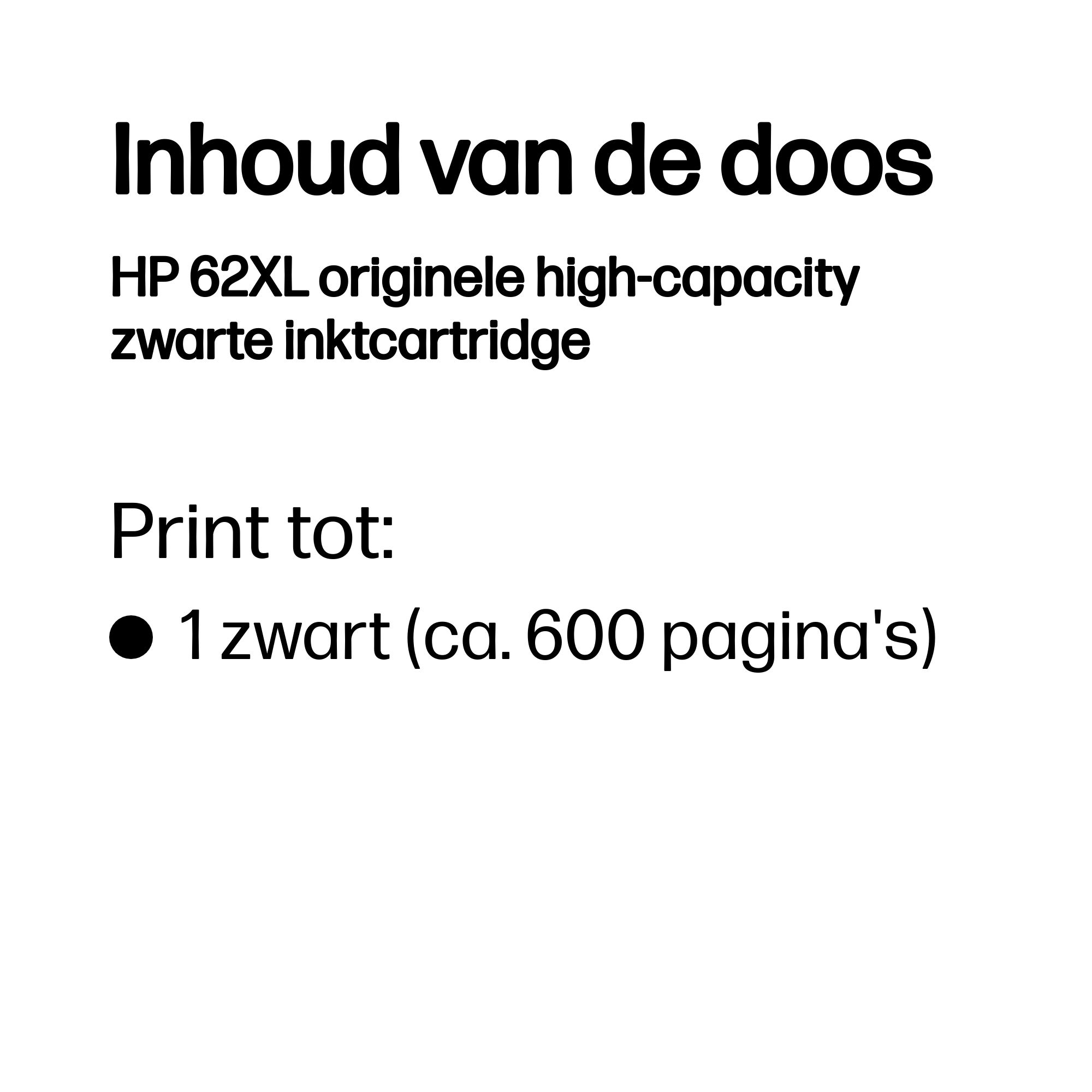 HP 62XL original Ink cartridge C2P05AE UUS black high capaci