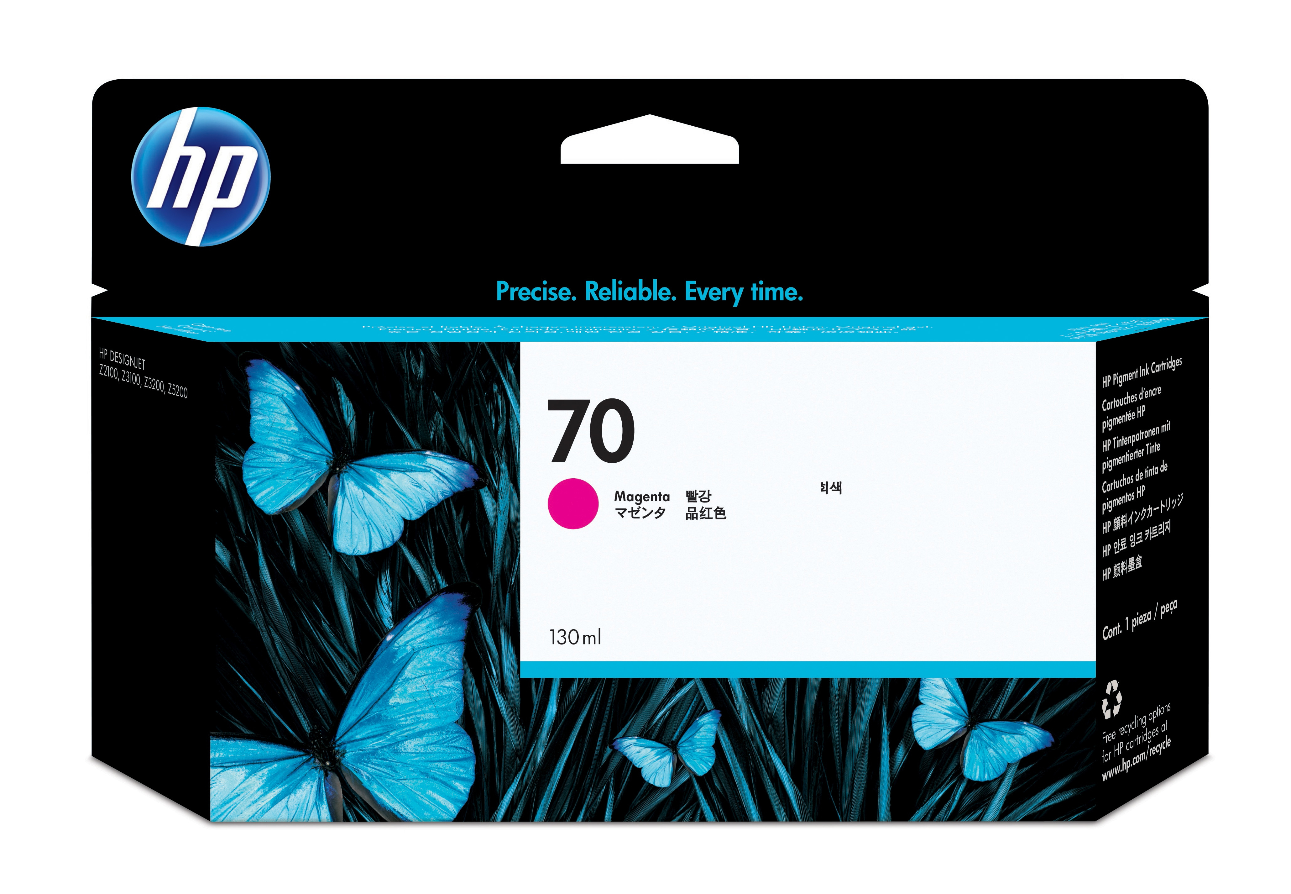 HP 70 original Ink cartridge C9453A magenta standard capacit