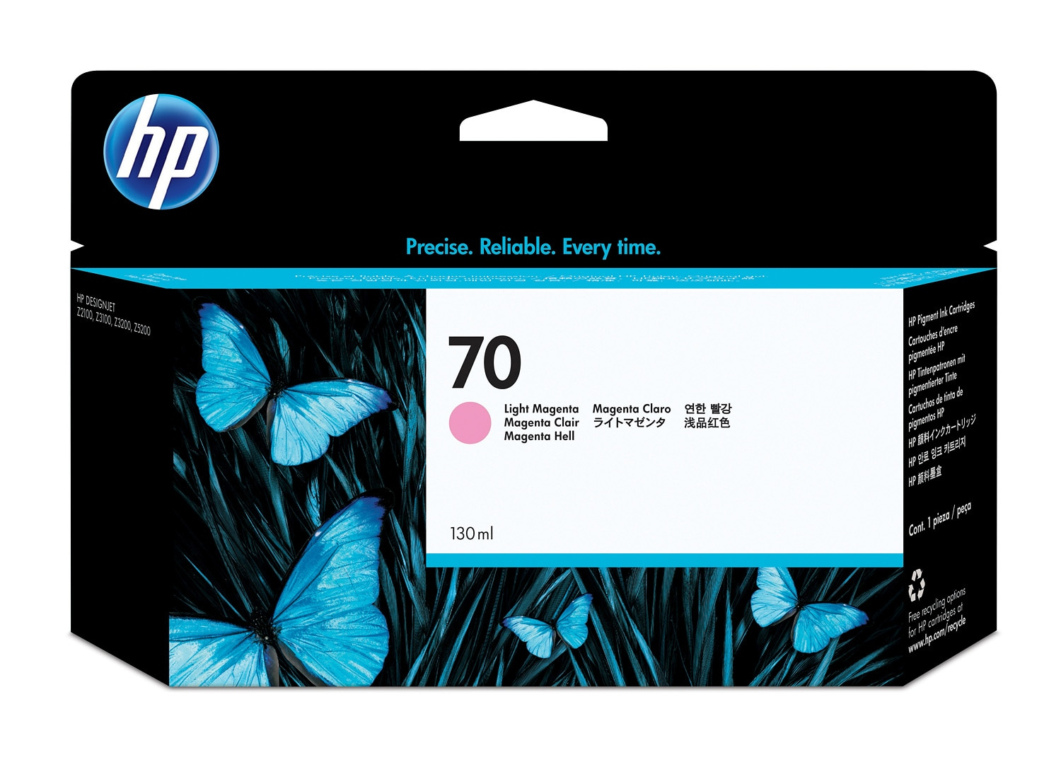 HP 70 original Ink cartridge C9455A light magenta standard c