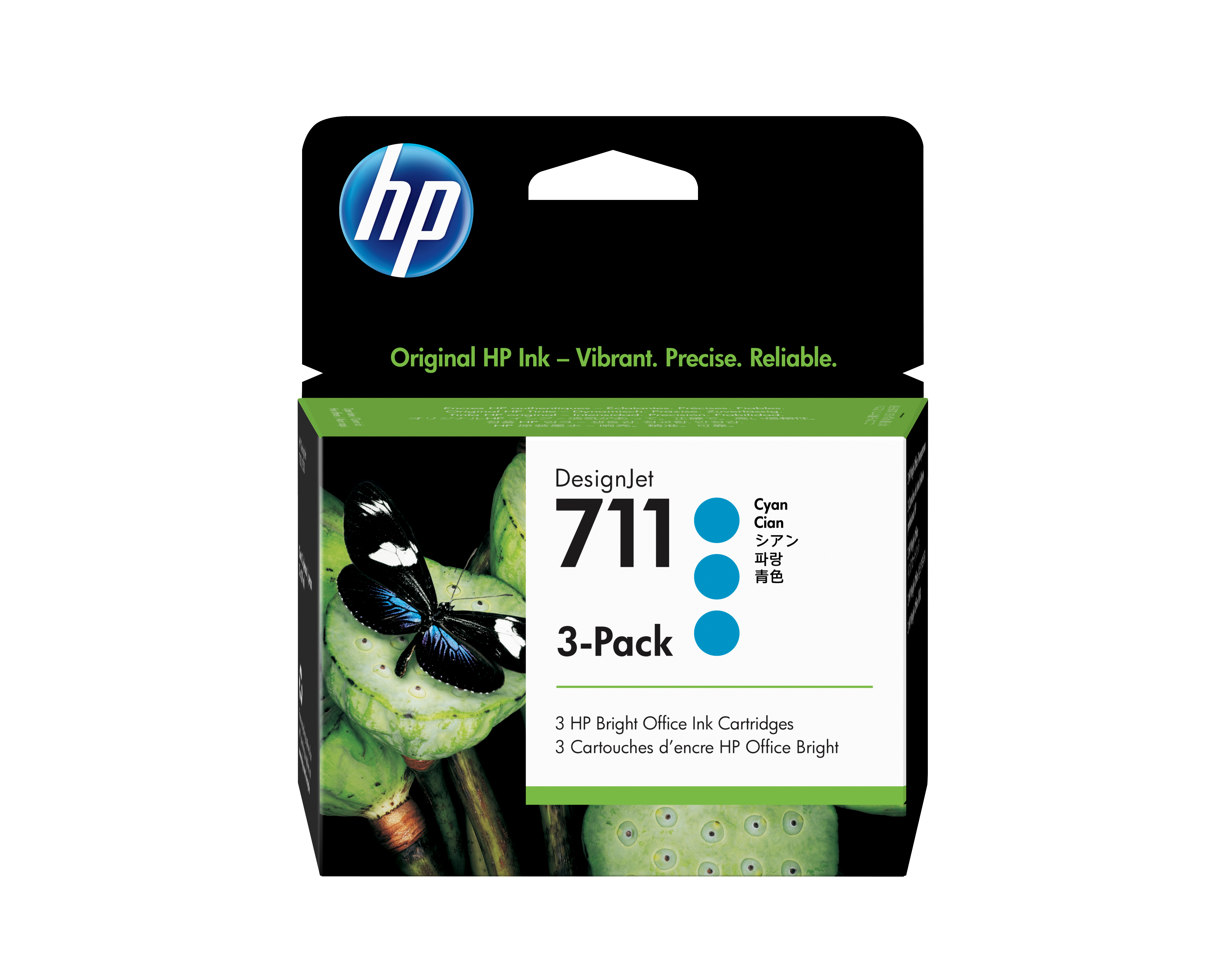 HP 711 original Ink cartridge CZ134A cyan standard cap 3st