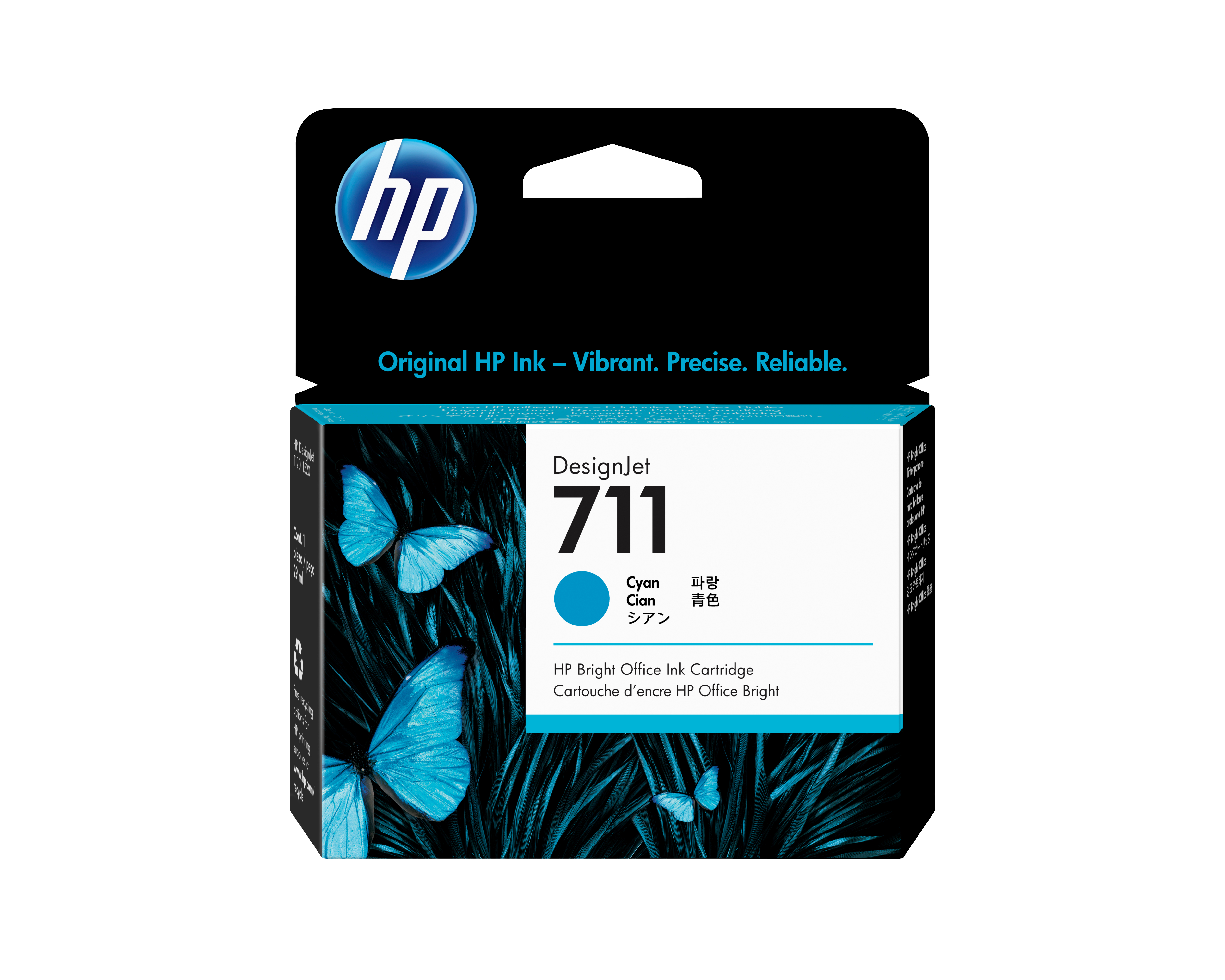 HP 711 original Ink cartridge CZ130A cyan standard capacity