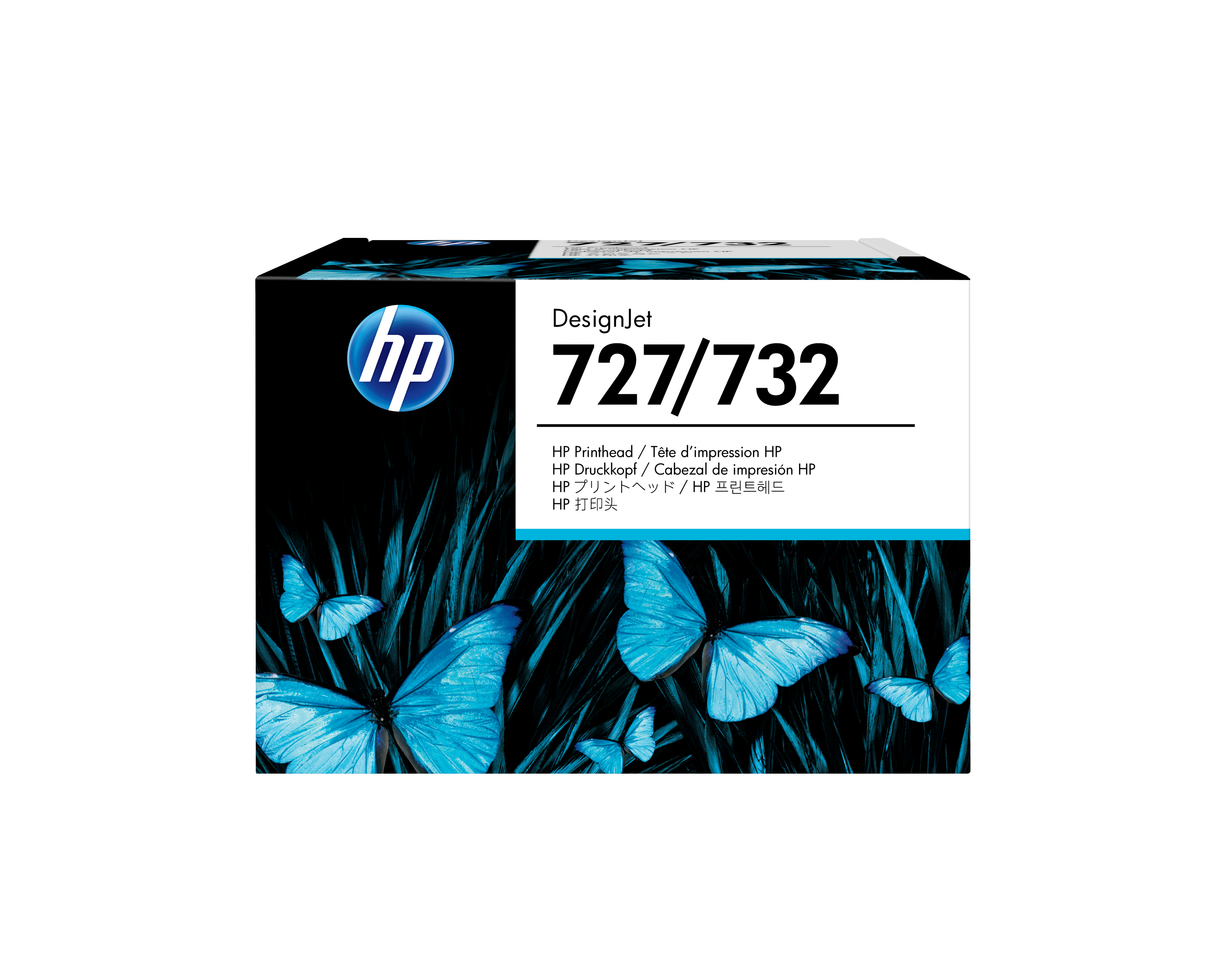 HP 727 original printhead B3P06A black and colour standard c