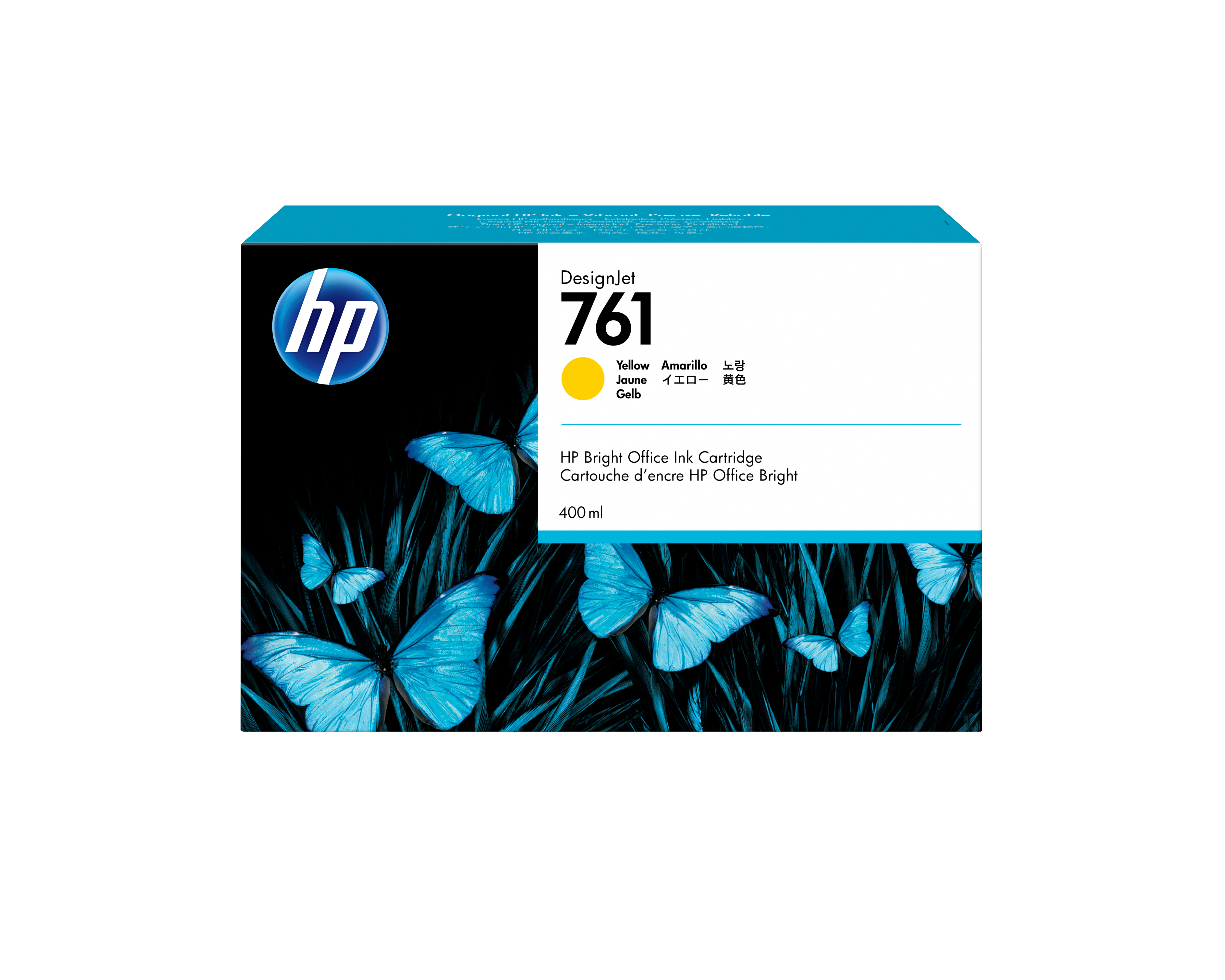 HP 761 original Ink cartridge CM992A yellow standard capacit