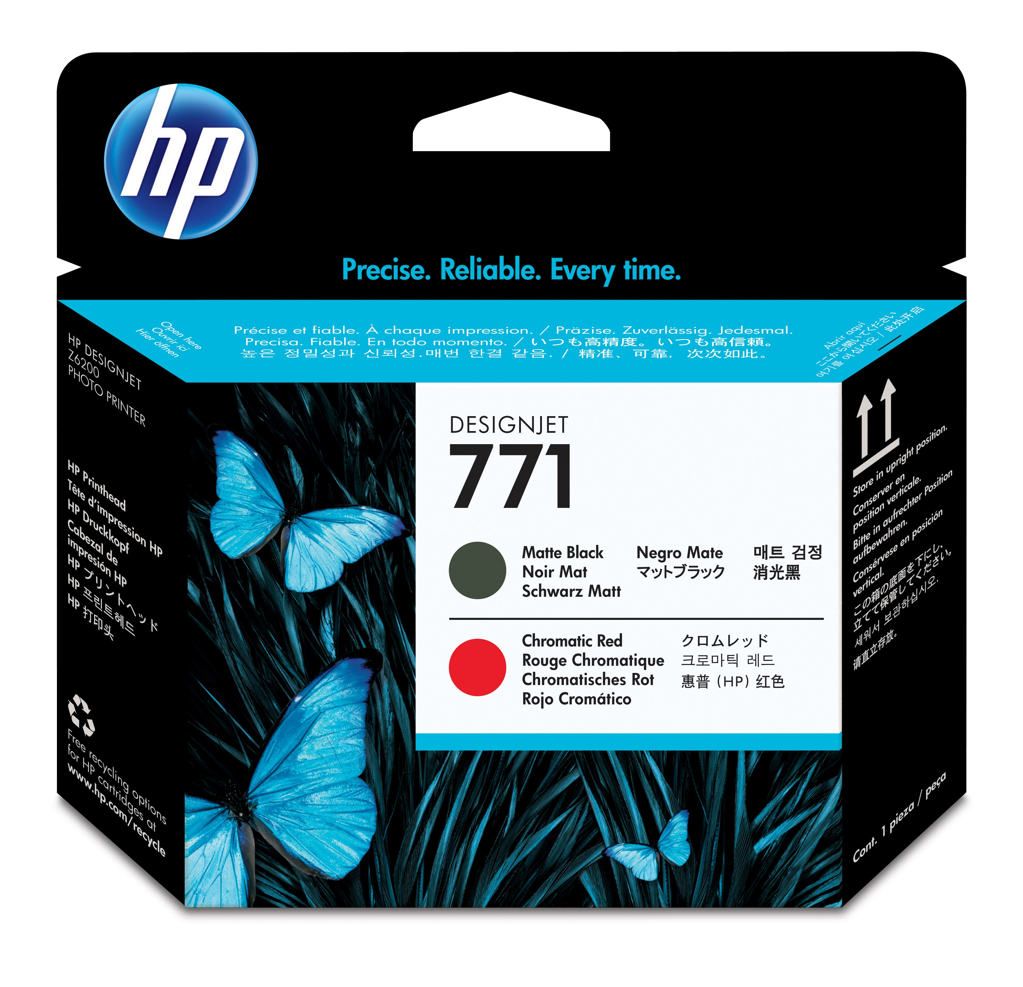 HP 771 original printhead CE017A matte black and chromatic r