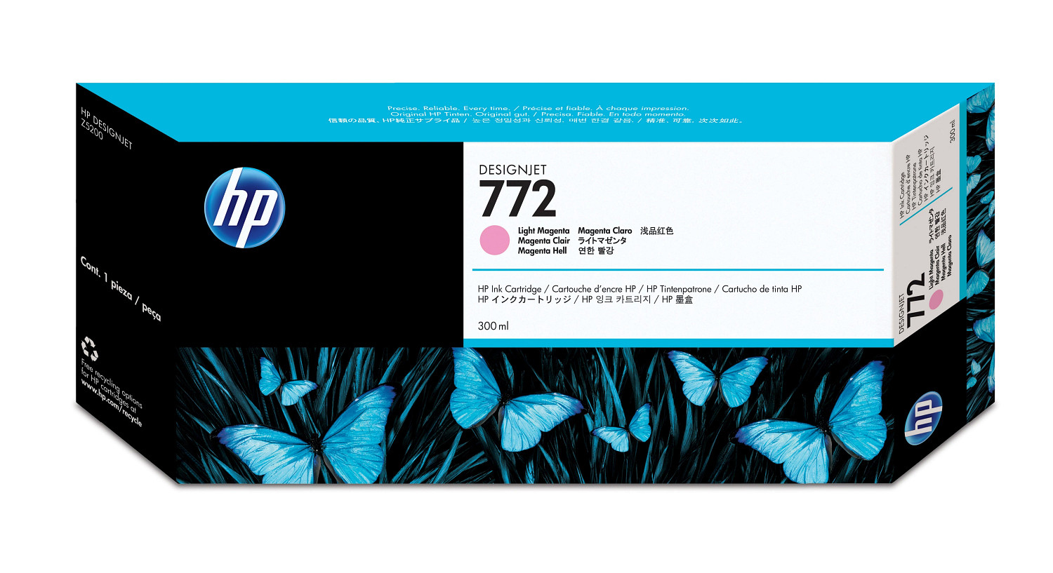 HP 772 original Ink cartridge CN631A light magenta standard