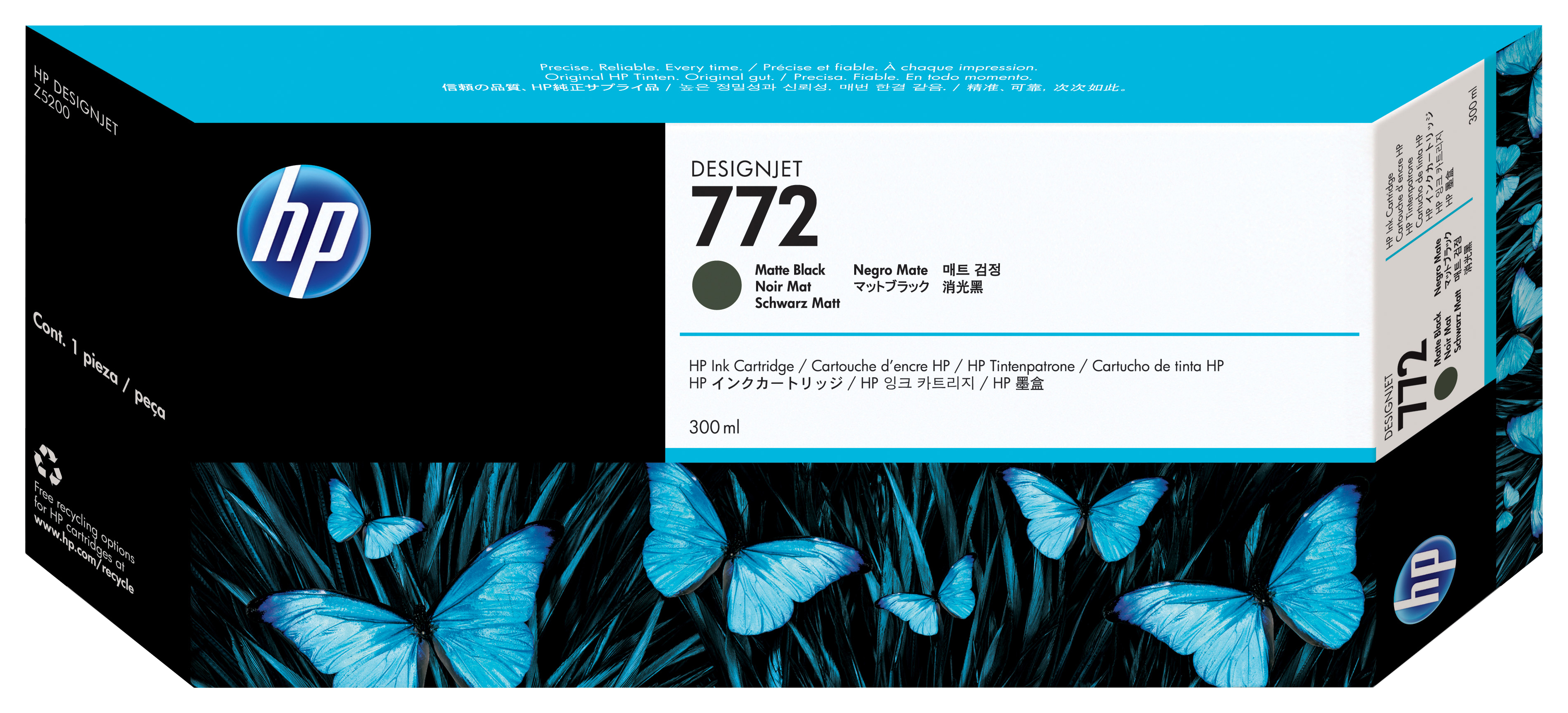 HP 772 original Ink cartridge CN635A matte black standard ca