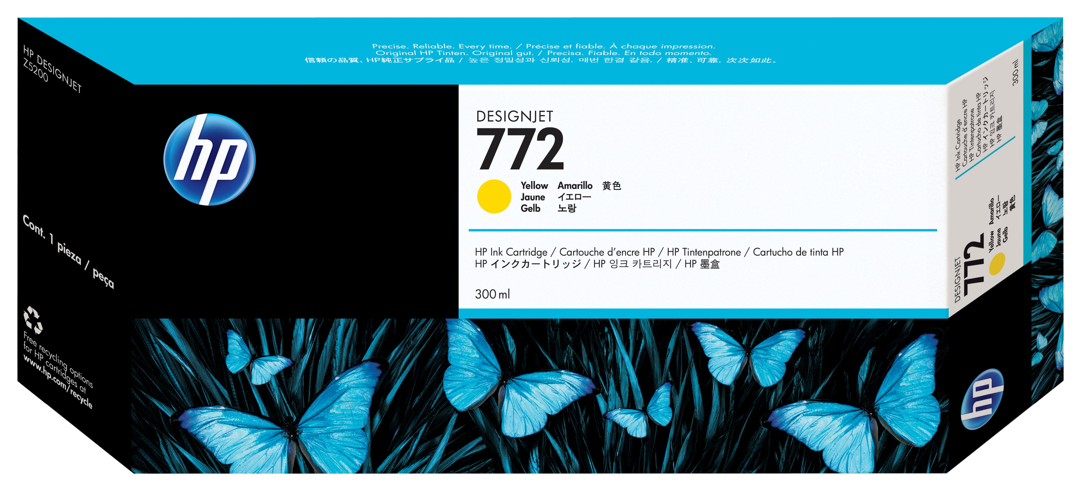 HP 772 original Ink cartridge CN630A yellow standard capacit