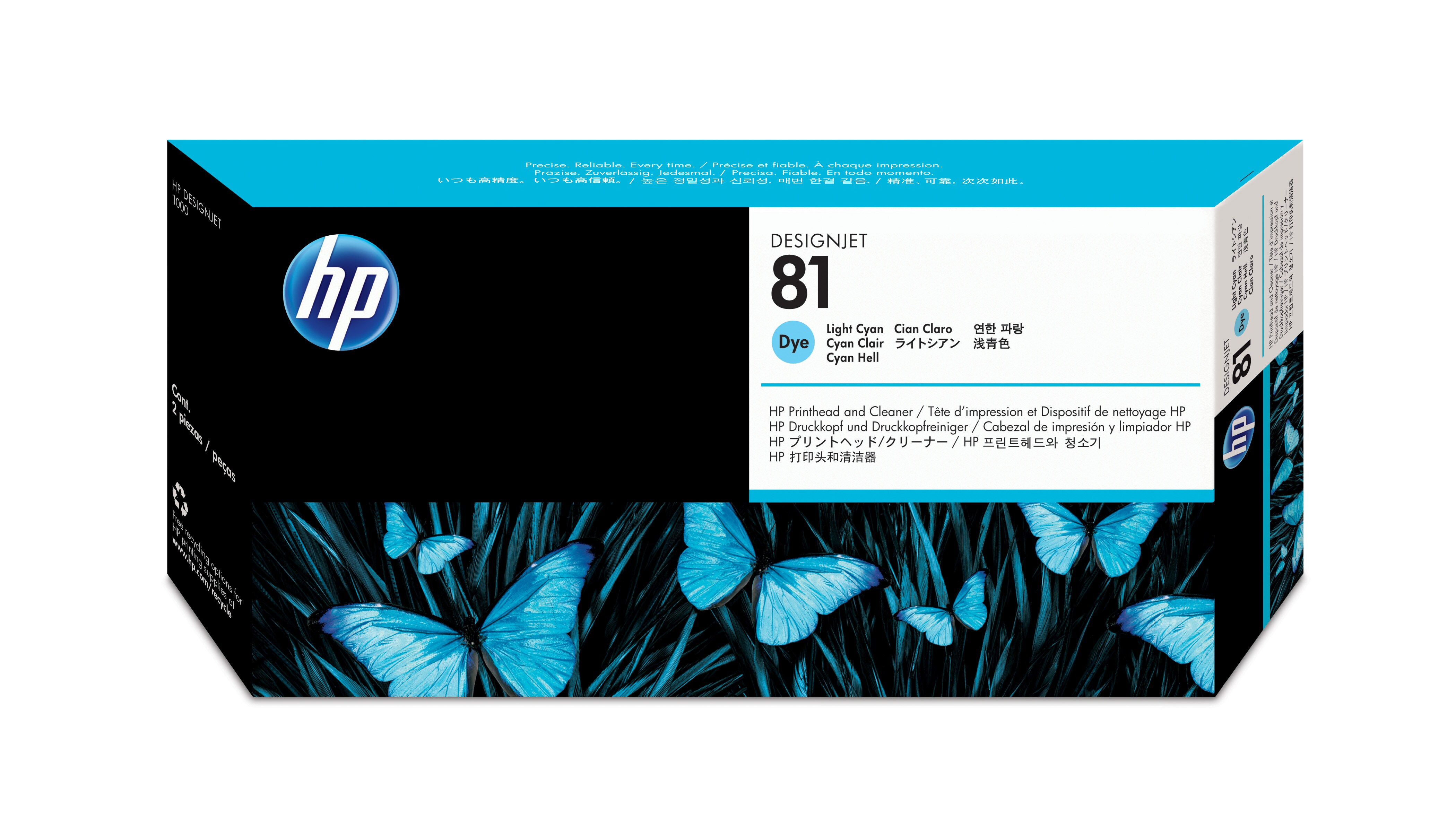 HP 81 original printhead C4954A light cyan standard capacity