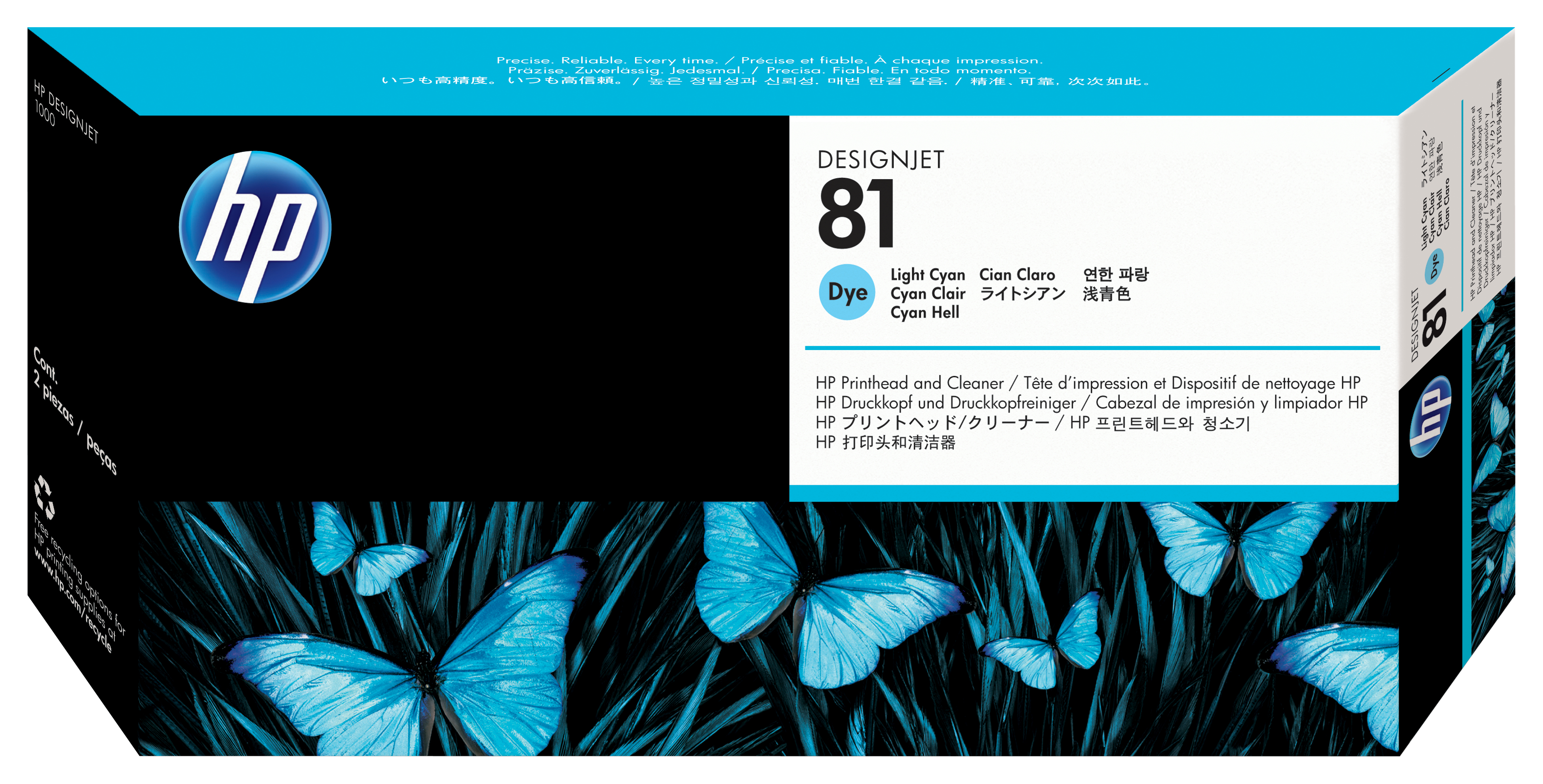 HP 81 original printhead C4954A light cyan standard capacity