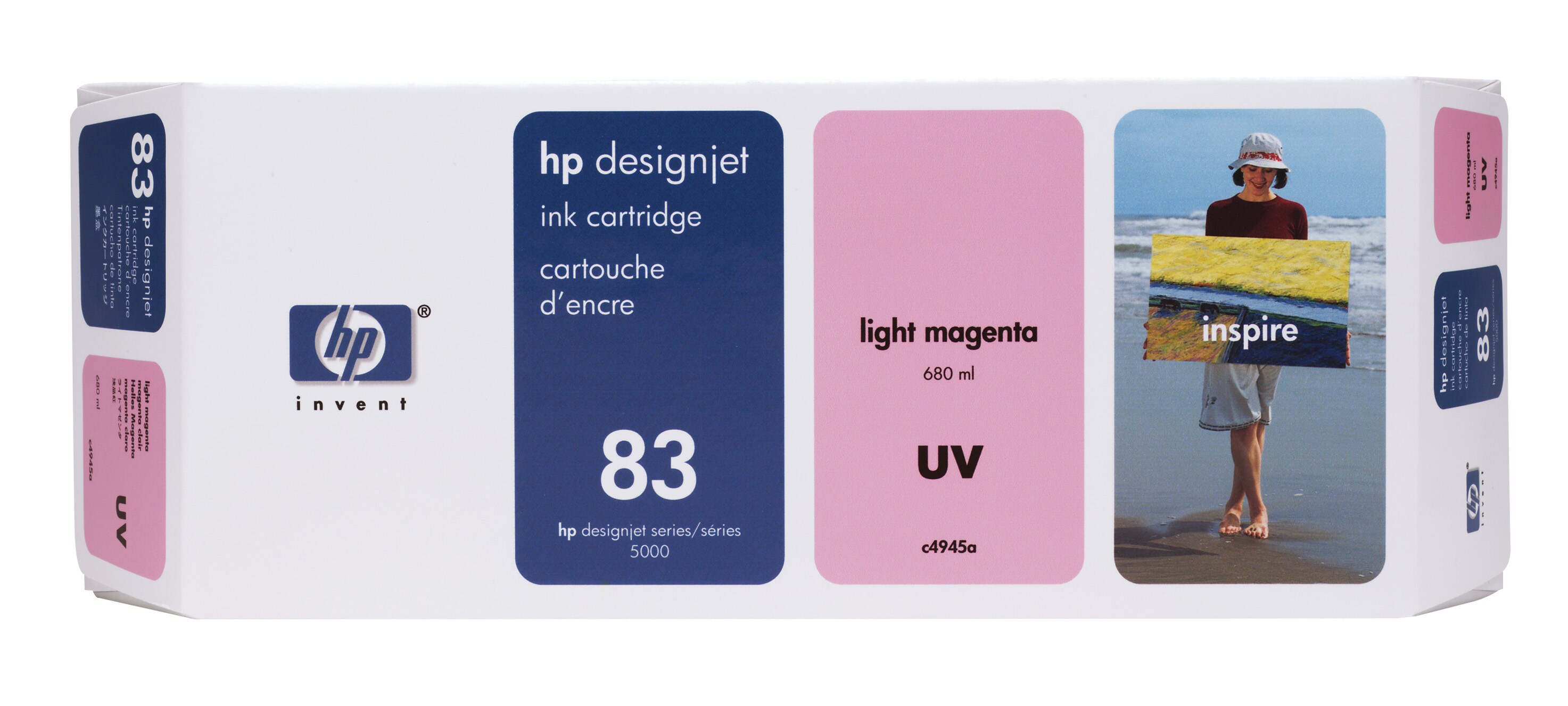 HP 83 originele UV inktcartridge licht magenta standard capa